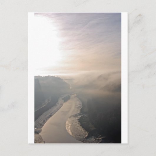Carte Postale La gorge d'Avon dans le brouillard (Devant)