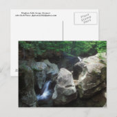 Carte Postale La gorge de Bingham Falls Vermont (Devant / Derrière)