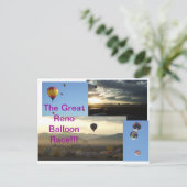 Carte Postale La grande course de ballon de Reno ! ! ! (Debout devant)