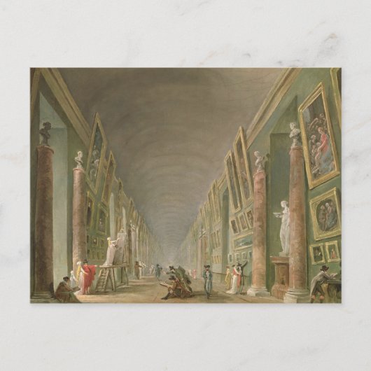 Carte Postale La Grande Galerie du Louvre (Devant)