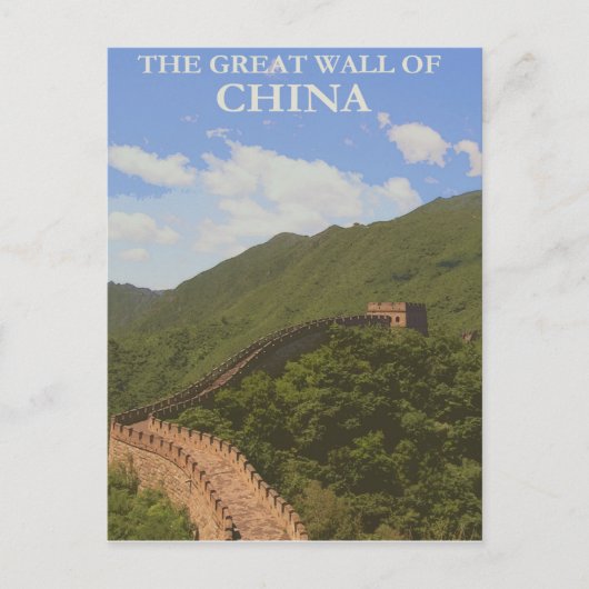 Carte Postale La Grande Muraille De Chine (Devant)