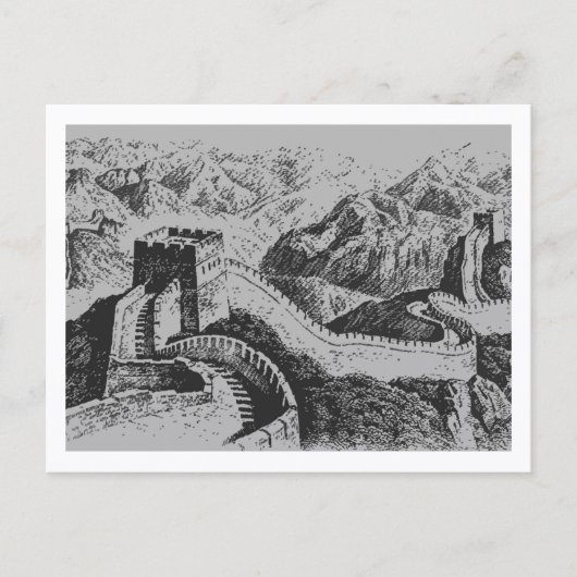 Carte Postale La Grande Muraille de Chine (Devant)