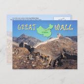 Carte Postale La Grande Muraille de Chine (Devant / Derrière)