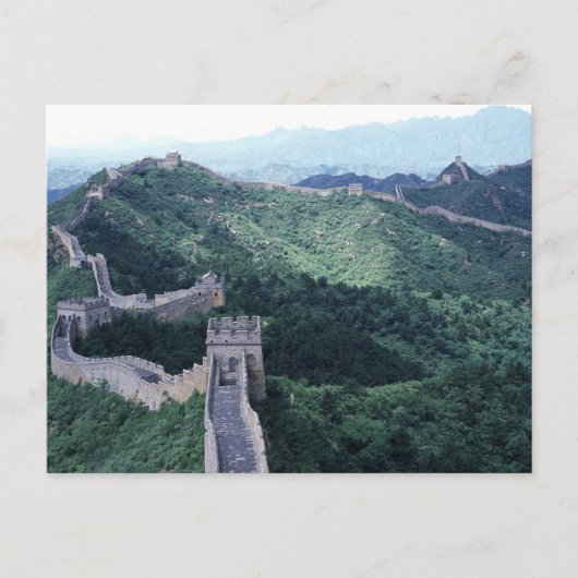 Carte Postale La Grande Muraille de Chine près de Pékin (Devant)