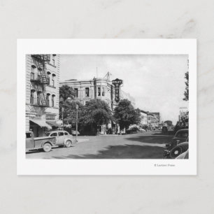 Carte Postale La Grande, Oregon Main Street View Photographie