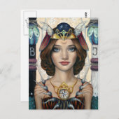 Carte Postale La Grande Prêtresse (Devant / Derrière)