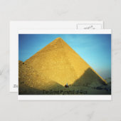 Carte Postale La Grande Pyramide de Gizeh (Devant / Derrière)