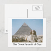 Carte Postale La Grande Pyramide de Gizeh (Devant / Derrière)