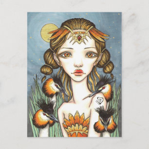 Carte Postale La grande reine de la Grebe à crête