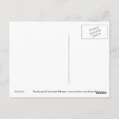 Carte Postale La grande spirale1 (Dos)