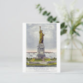 Carte Postale La Grande Statue Bartholdi de Liberty Currie Ives (Debout devant)
