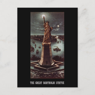 Carte Postale La grande statue de Bartholdi