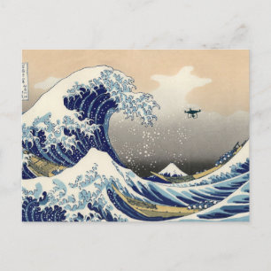 Carte Postale La Grande Vague De Drone Au Large De Kanagawa
