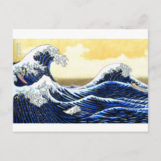 Carte Postale La Grande vague de surf