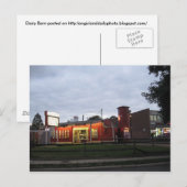 Carte Postale La grange laitière sur Long Island (Devant / Derrière)