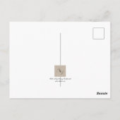 Carte Postale La gratitude fleurit : Un merci de marguerite sauv (Dos)