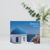 Carte Postale La Grèce, Santorini, voyage (Debout devant)