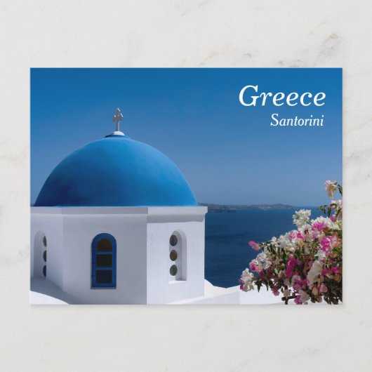 Carte Postale La Grèce, Santorini, voyage (Devant)