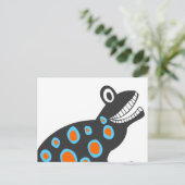 Carte Postale La grenouille colorée funky (Debout devant)