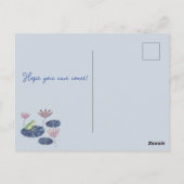 Carte Postale La grenouille dans une Anniversaire de enfant de L (Dos)