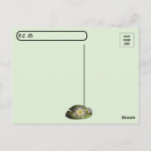 Carte Postale La grenouille de l'arbre postcroisement sur la feu (Dos)