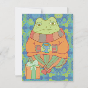 Carte Postale La grenouille douillette