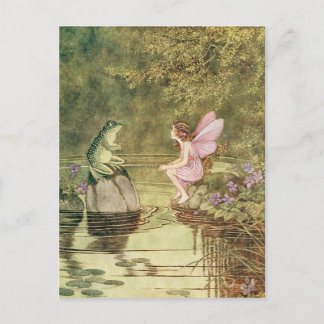 Carte Postale La grenouille et la fée