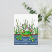 Carte Postale La grenouille et le scorpion (Debout devant)