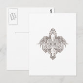 Carte Postale La grille Dernière (Devant / Derrière)