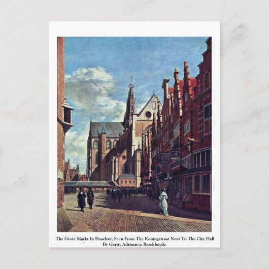Carte Postale La Grote Markt À Haarlem (Devant)