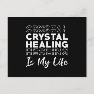 Carte Postale La guérison Cristal Est Ma Vie Crystal Gemstones