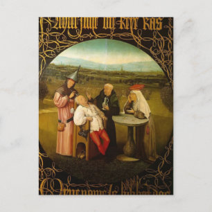Carte Postale La guérison de la folie par Hieronymus Bosch