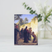 Carte Postale La guérison de l'aveugle par Carl Bloch Postcard (Debout devant)