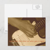 Carte Postale La guitare de Jon (Devant / Derrière)