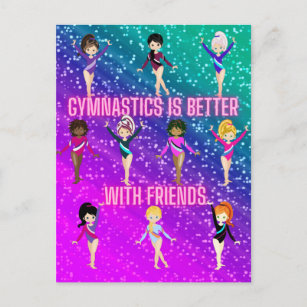 Carte Postale La Gymnastique Est Mieux Avec Les Amis Super Spark