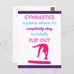 Carte Postale La gymnastique Un endroit où il fait bon se retour