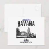 Carte Postale La Havane (Devant / Derrière)