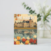 Carte Postale La Haye Pays-Bas Voyage Art Vintage (Debout devant)