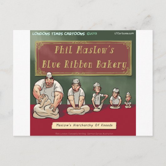 Carte Postale La Hiérarchie des besoins de Maslow (Devant)