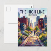 Carte Postale La High Line USA (Devant / Derrière)