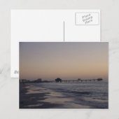 Carte Postale La jetée au coucher du soleil (Devant / Derrière)