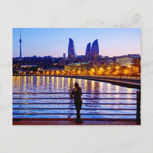 Carte Postale La jetée de Bakou (Devant)