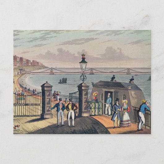 Carte Postale La jetée en chaîne sur le devant à Brighton (Devant)