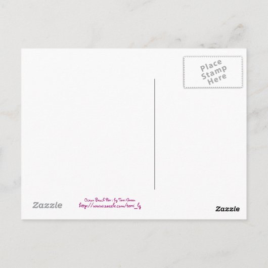 Carte Postale La jetée Ocean Beach (Dos)