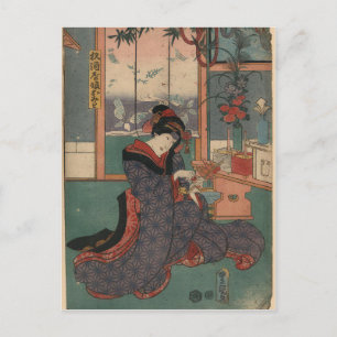 Carte Postale La jeune fille Omiwa du magasin d'alcool Sugizak