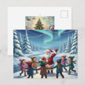 Carte Postale La joie de la forêt de Noël (Devant / Derrière)