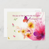 Carte Postale La joie du Seigneur est ma force (Devant / Derrière)