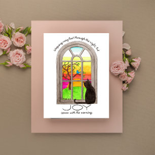 Carte Postale La joie vient dans l'inspiration matinale