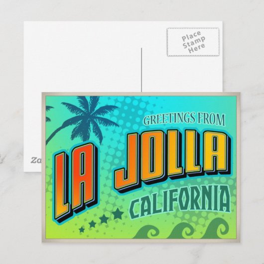 CARTE POSTALE LA JOLLA (Devant / Derrière)