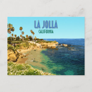 Carte Postale La Jolla Cove Beach San Diego Californie Vintage